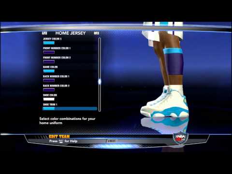 Create Charlotte Hornets NBA 2K14 + Add to association/season + Preview