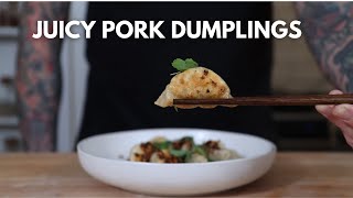 How To Make Pork Dumplings From Scratch Step by Step | Pork Potstickers