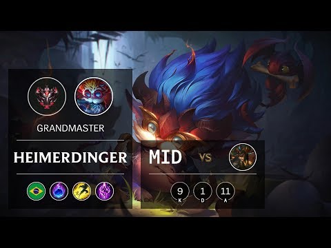 Heimerdinger Mid vs Cassiopeia - BR Grandmaster Patch 10.2