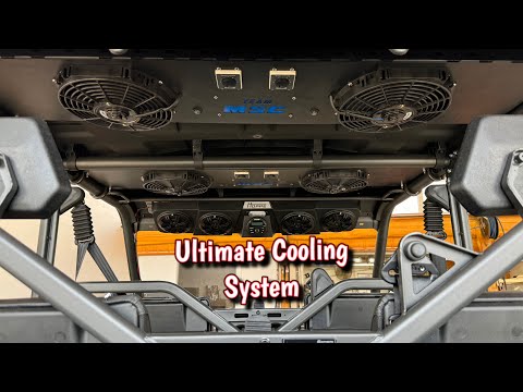 Dual TEAM MSC Overhead Fan System w/LED Dome Light UFORCE 1000 Install & Test