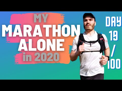 How to run my FIRST MARATHON ALONE | VIRTUAL RACE | RunStreak Day 19 / 100