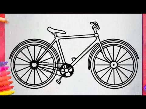 comment dessiner un vélo facilement