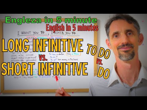 Lectii Gramatica Engleza - LONG vs SHORT INFINITIVE (TO DO vs DO) - English Grammar Lessons