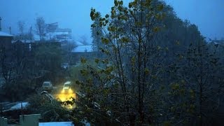 Manali Town in Snow