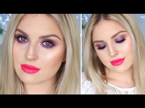 Bold & Bright Purple Spring Makeup! ♡ Chit Chat Tutorial! Video