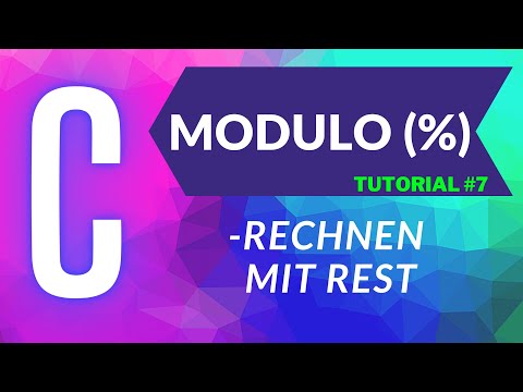 MODULO (%) Rechnen mit REST | C-Programmieren #7 | IN4TASTIC-DE