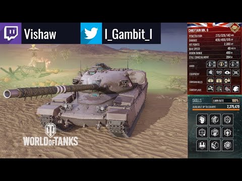 Chieftain Mk. 6 in Highway: 9.1K Damage: WoT Console - World of Tanks Console