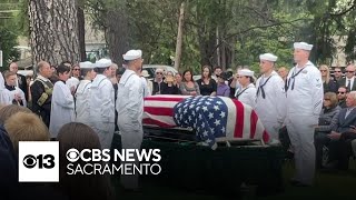 Moments from funeral for Grass Valley's Lou Conter, last living USS Arizona survivor