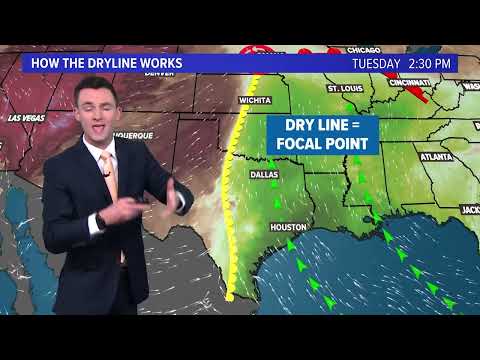 What is a dryline? It could cause severe weather in Houston, Texas and other parts of the country