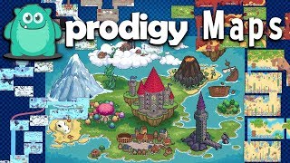 Prodigy Math Game Maps (unofficial as of 12/2018)