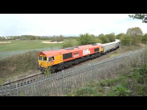 66783 'The Flying Dustman'  propelling the Tuebrook to Ashton Kelbits into the depot at Ashton