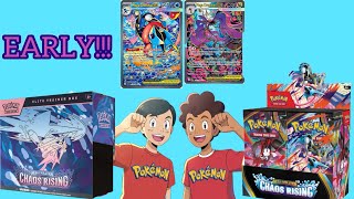 WE GOT THE CHASE CARD!!!! POKEMON CHAOS RISING PACK OPENING!!! 