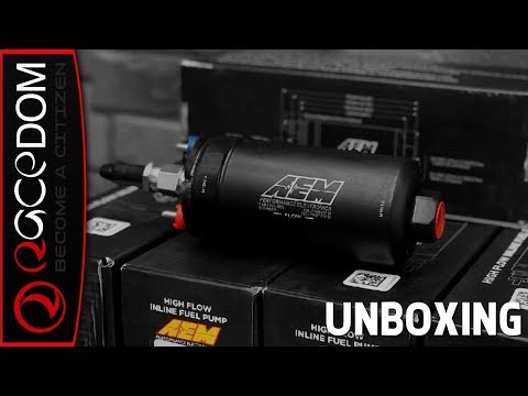 Unboxing the  AEM Inline High Flow Fuel Pump