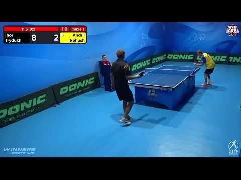 16:30 Ihor Trydukh 3 - 0 Andrii Rehush West 3 WIN CUP 15.10.2022 | TABLE TENNIS WINCUP
