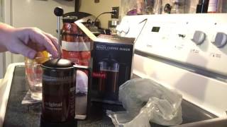 French Press by Bodum- My first time using one of these.