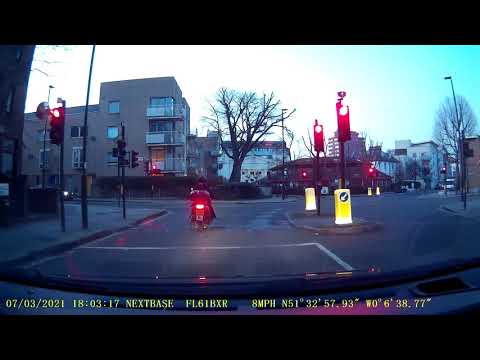 Red light camera flashed a bike