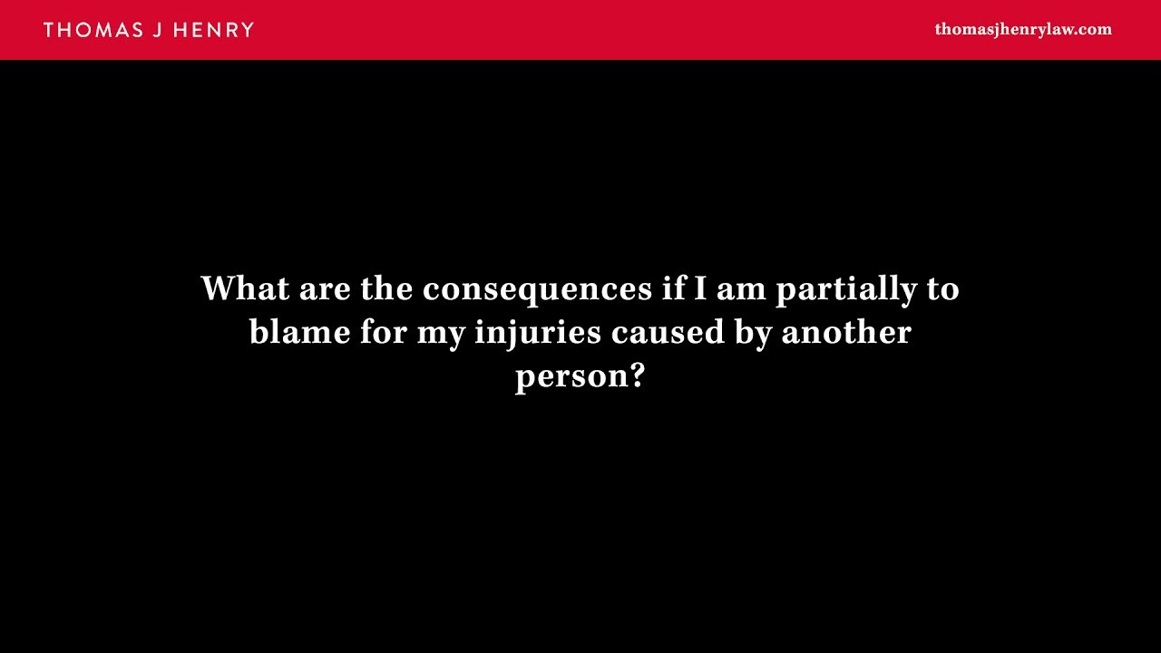 What if I am Partially to Blame for my Injuries Caused by Another Person?