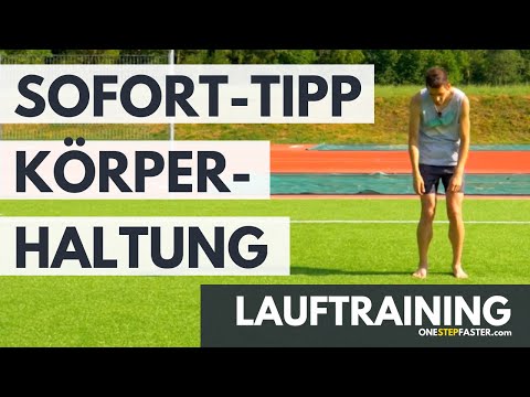 Lauftechnik Körperhaltung: Sofort-Lauftipp für eine aufrechte Körperhaltung beim nächsten Lauf