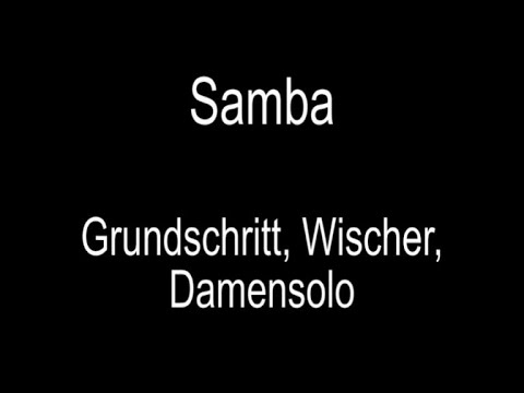 Samba Grundschritt-Wischer und Damensolo - Medaillenstufe 1