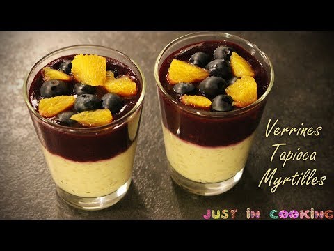Tapioca Verrines with Blueberry Compote and Orange Supreme
