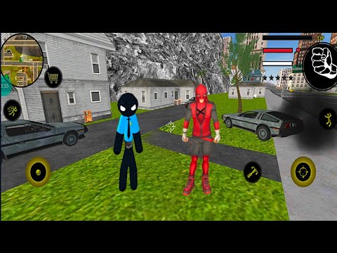 Police Stickman Rope Hero Simulator Vice town #1 Android Gameplay