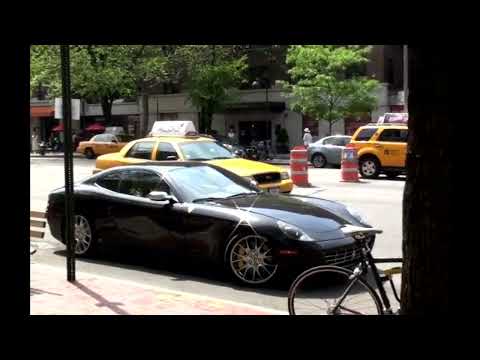 5.01.10 Fiat Heir Lapo Elkann Rides Off in His Ferrari in NYC