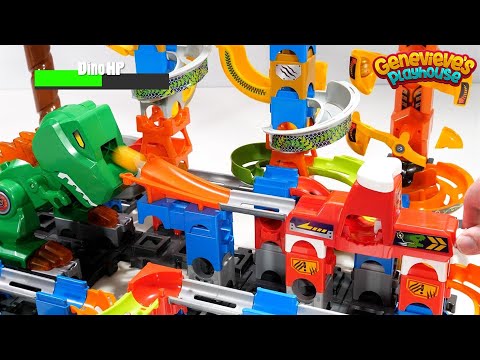 Toy Learning For Kids with VTech Dinosaur Marble Maze and Marble Races!