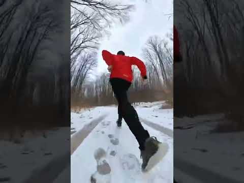 Faster than the Thaw! #trailrunning #winter #shorts