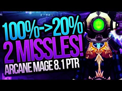 2 ARCANE MISSILES 100% to 20% HP! (ZIQO WILL LOVE THIS) | Arcane Mage 8.1 PTR | Venruki