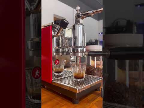 Olympia Cremina SL Lever Espresso Machine coffee brewing