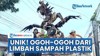 Penampakan Ogoh-ogoh dari Sampah Plastik dan Kaleng, Curi Perhatian saat Perayaan Hari Raya Nyepi