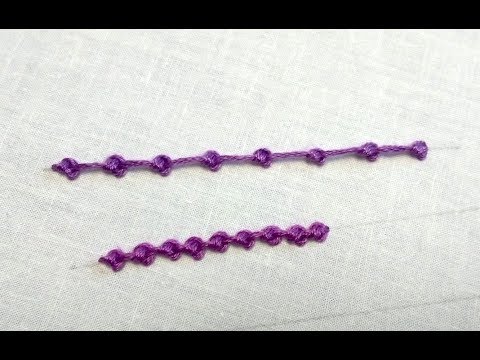 Hand Embroidery For Beginners - Bead Stitch Embroidery