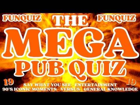 The MEGA PUB QUIZ Quiz/Trivia - No19 - 5 Different Rounds - Please see Description.