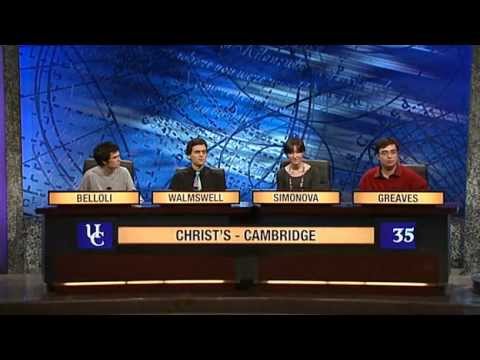University Challenge 2010/2011: Christ's College, Cambridge vs Edinburgh University
