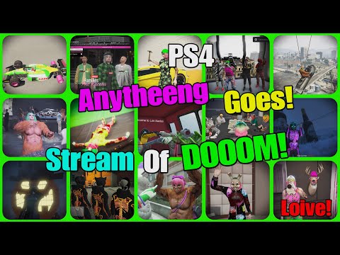 Froiday Noight PS4 Anytheeng Goes Stream Of DOOOM Loive! 🍻🍻| Gta 5 Online