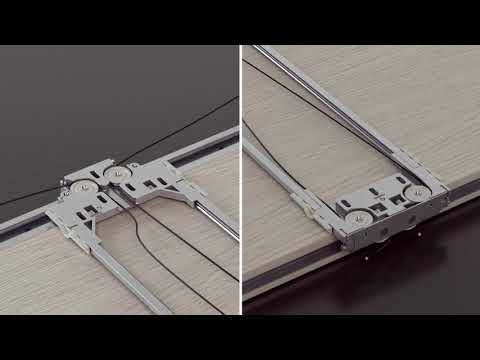 Kit complet pour porte coulissante - TRICKS - vantail de 50 kg KRONA KOBLENZ