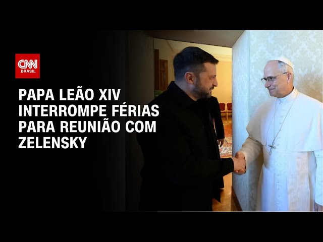 Papa Leão XIV diz a Zelensky que Vaticano pode sediar negociações de paz | BASTIDORES CNN
