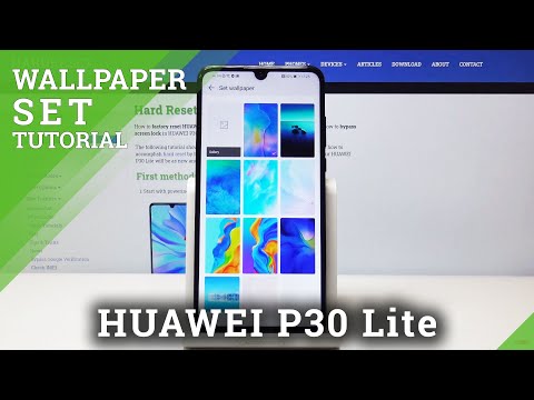 How to Set Up Home Screen & Lock Screen in Huawei P30 Lite – Change Wallpaper