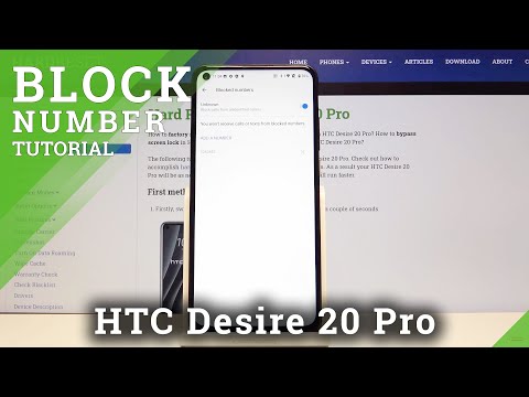 How to Block Number in HTC Desire 20 Pro - Block Calls & Messages