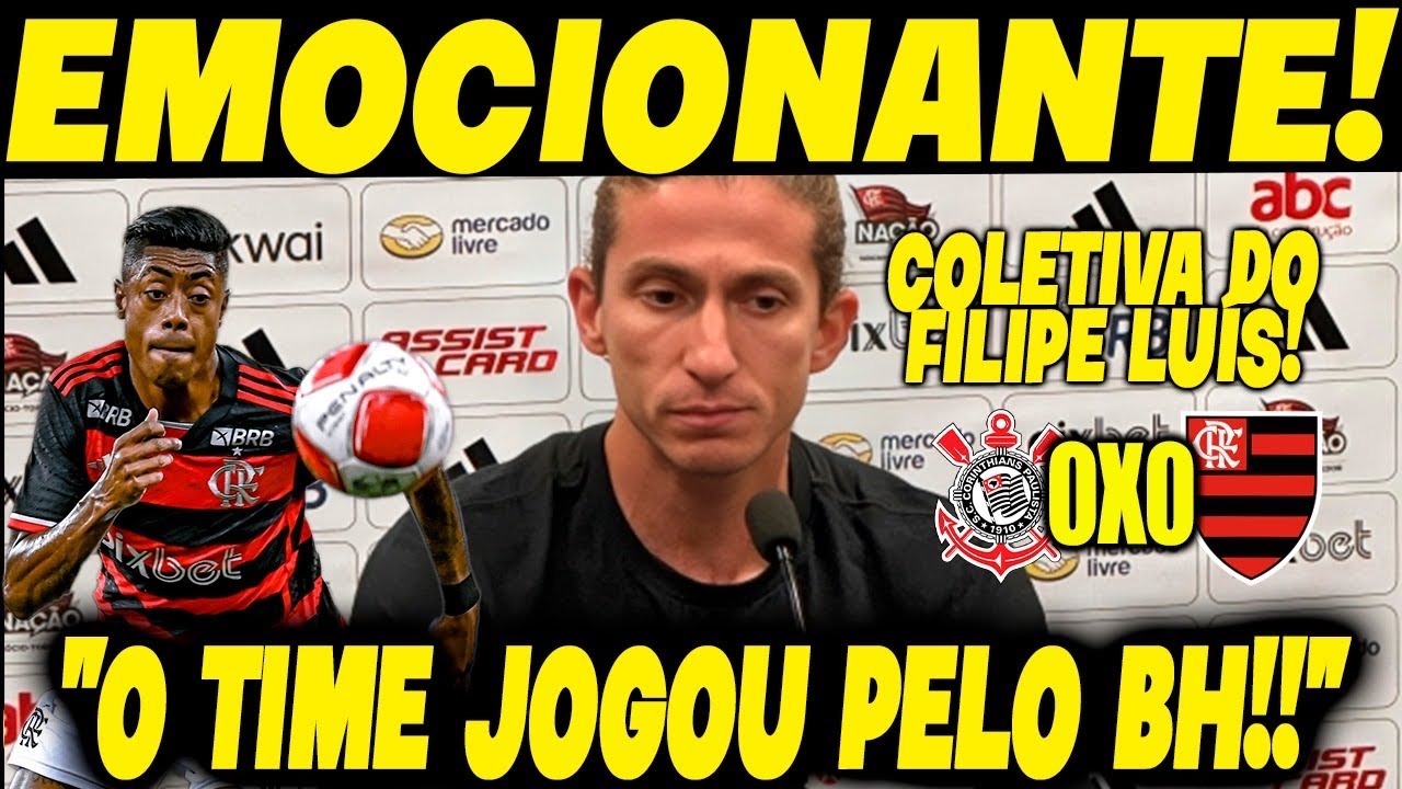 FILIPE LUÍS EMOCIONA GERAL NA COLETIVA COM SEU JOGO SIMEONE! PÓS-JOGO: FLAMENGO x CORINTHIANS!