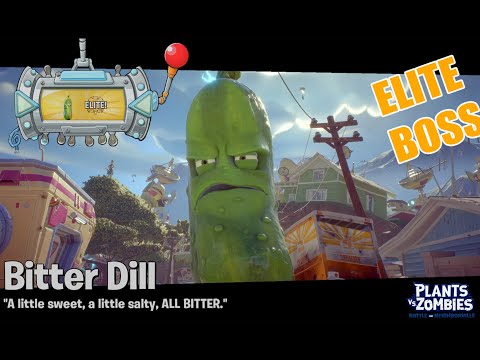 Bitter Dill ** ELITE BOSS **  Graveyard Ops - Plants vs Zombies - BFN