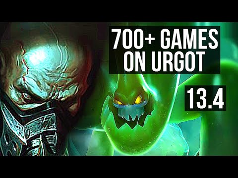 URGOT vs ZAC (TOP) | 4.4M mastery, 7/1/5, 700+ games, Rank 13 Urgot | KR Master | 13.4