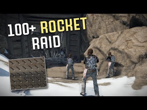 100+ Rocket Raid on Cave Base! | Vanilla Rust