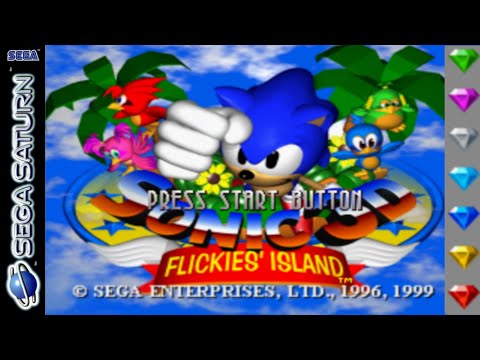 Sonic 3D Blast (Sega Saturn) The Complete Game, All Chaos Emeralds [1080p/QHD/60FPS]
