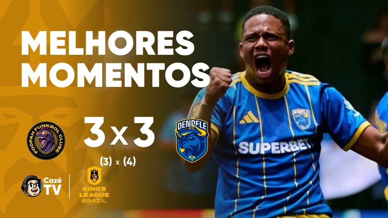 MELHORES MOMENTOS: PODPAH FUNKBOL 3 (3) X 3 (4) DENDELE | KINGS LEAGUE BRASIL 2026 | 1ª RODADA