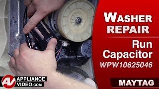 Maytag Washer Will Not Spin — Run Capacitor Repair and Diagnostic