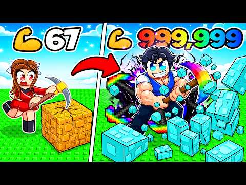 I Spent $884,947 On The Most OP PICKAXE In Roblox +1 Pickaxe Swing Escape!