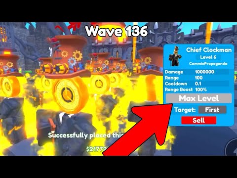 *NEW* CHIEF CLOCKMAN IS OP IN ENDLESS MODE 🔥Toilet Tower Defense Rewind Event - Roblox