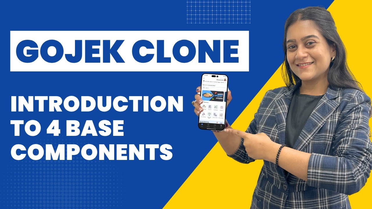 Introduction to 4 Base Components | GoJek Clone App | V3Cube.com
