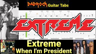 When I&#39;m President - Extreme - Lead Guitar TABS Lesson